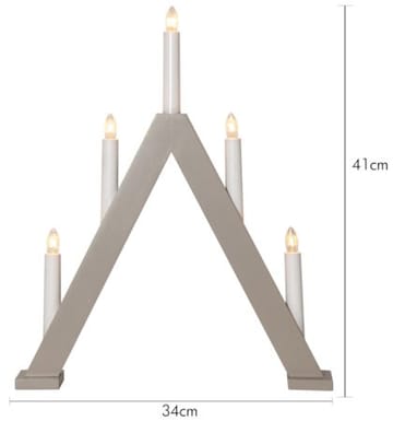 Albo Ljusstake 34 cm - beige - Inredning - Julpynt & helgdekoration - Julpynt & juldekoration
