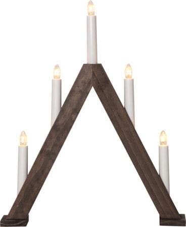 Albo Ljusstake 34 cm - valnötsbrun - Inredning - Julpynt & helgdekoration - Julpynt & juldekoration