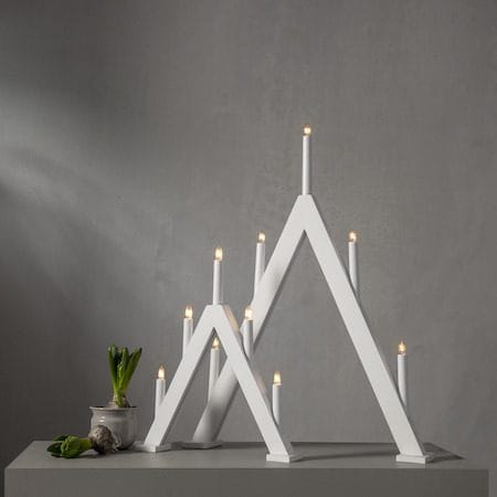 Albo Ljusstake 34 cm - vit - Inredning - Julpynt & helgdekoration - Julpynt & juldekoration