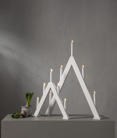 Albo Ljusstake 34 cm - vit - Inredning - Julpynt & helgdekoration - Julpynt & juldekoration