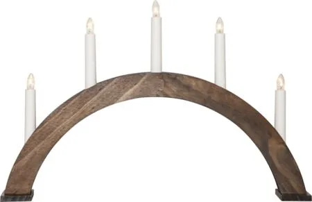 Albo Ljusstake 51 cm, valnötsbrun