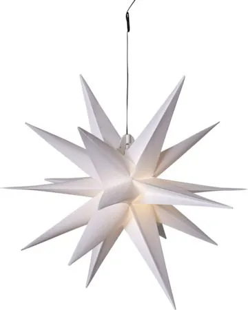 Alice Adventsstjärna 60 cm i Plast med batteri och LED - Vit - Inredning - Julpynt & helgdekoration - Julpynt & juldekoration