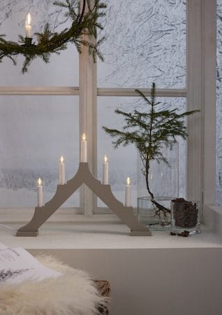 Alma Ljusstake 44 cm - beige - Inredning - Julpynt & helgdekoration - Julpynt & juldekoration