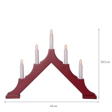 Alma Ljusstake 44 cm - röd - Inredning - Julpynt & helgdekoration - Julpynt & juldekoration