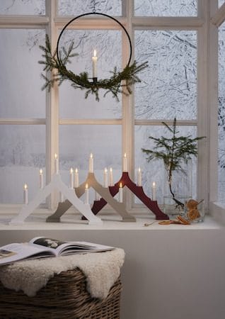 Alma Ljusstake 44 cm - vit - Inredning - Julpynt & helgdekoration - Julpynt & juldekoration