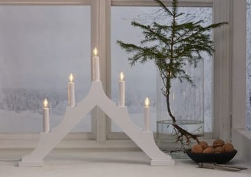 Alma Ljusstake 44 cm - vit - Inredning - Julpynt & helgdekoration - Julpynt & juldekoration