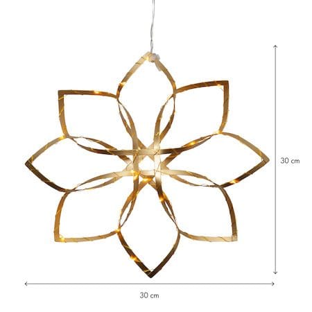 Amaze Hängande dekoration belysning 30 cm - guld - Inredning - Julpynt & helgdekoration - Julpynt & juldekoration