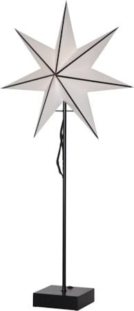 Astro Stjärna på fot 35 cm - vit och svart - Inredning - Julpynt & helgdekoration - Julpynt & juldekoration