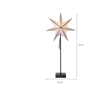Astro Stjärna på fot 35 cm - vit och svart - Inredning - Julpynt & helgdekoration - Julpynt & juldekoration