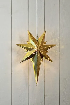 Betlehem Liten Adventsstjärna 25 cm - Jullampa i metall - Mässing - Inredning - Julpynt & helgdekoration - Julpynt & juldekoration