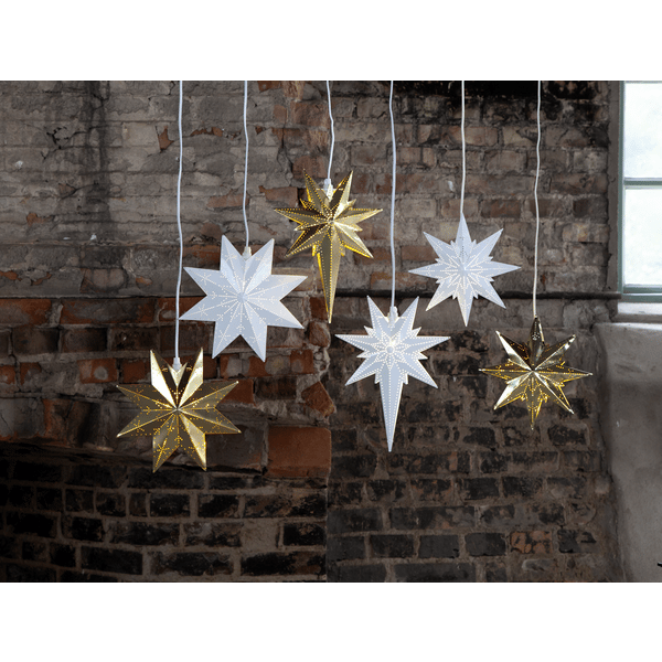 Betlehem Liten adventsstjärna 25 cm - Jullampa i metall - Vit - Inredning - Julpynt & helgdekoration - Julpynt & juldekoration