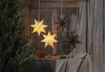 Bobo Adventsstjärna på Fot 34 cm - Jullampa i papper & metall - Vit - Inredning - Julpynt & helgdekoration - Julpynt & juldekoration