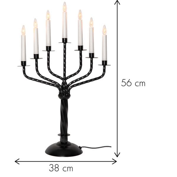 Bore Ljusstake 38 cm - svart - Inredning - Julpynt & helgdekoration - Julpynt & juldekoration