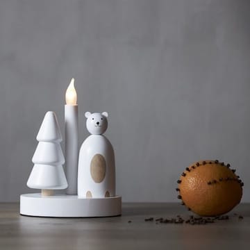 Christmas Joy Ljusstake 16 cm - vit - Inredning - Julpynt & helgdekoration - Julpynt & juldekoration
