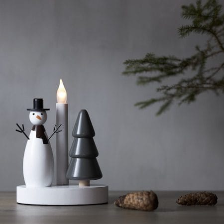Christmas Joy Ljusstake 16 cm - vit - Inredning - Julpynt & helgdekoration - Julpynt & juldekoration