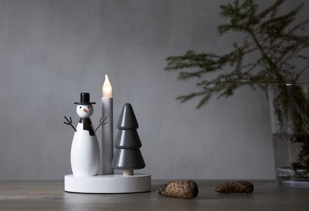 Christmas Joy Ljusstake 16 cm - vit - Inredning - Julpynt & helgdekoration - Julpynt & juldekoration