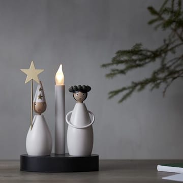 Christmas Joy Ljusstake 16 cm - vit - Inredning - Julpynt & helgdekoration - Julpynt & juldekoration
