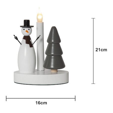 Christmas Joy Ljusstake 16 cm - vit - Inredning - Julpynt & helgdekoration - Julpynt & juldekoration