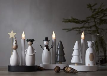 Christmas Joy Ljusstake 16 cm - vit - Inredning - Julpynt & helgdekoration - Julpynt & juldekoration