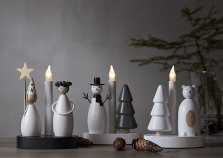 Christmas Joy Ljusstake 16 cm - vit - Inredning - Julpynt & helgdekoration - Julpynt & juldekoration