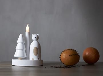 Christmas Joy Ljusstake 16 cm - vit - Inredning - Julpynt & helgdekoration - Julpynt & juldekoration