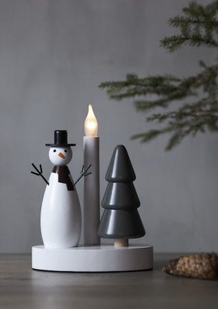 Christmas Joy Ljusstake 16 cm - vit - Inredning - Julpynt & helgdekoration - Julpynt & juldekoration