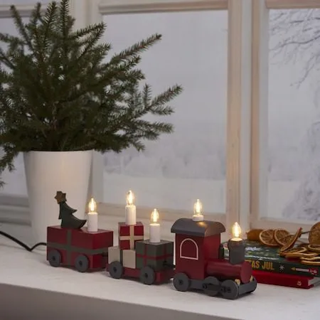 Christmas train Ljusstake 42 cm - flerfärgad - Inredning - Julpynt & helgdekoration - Julpynt & juldekoration