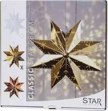 Classic Liten Adventsstjärna 28 cm – Jullampa i Metall - Mässing - Inredning - Julpynt & helgdekoration - Julpynt & juldekoration