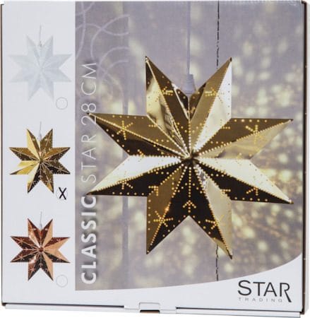 Classic Liten Adventsstjärna 28 cm – Jullampa i Metall - Mässing - Inredning - Julpynt & helgdekoration - Julpynt & juldekoration