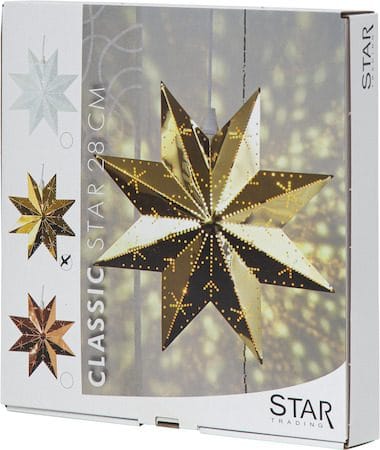 Classic Liten Adventsstjärna 28 cm – Jullampa i Metall - Mässing - Inredning - Julpynt & helgdekoration - Julpynt & juldekoration