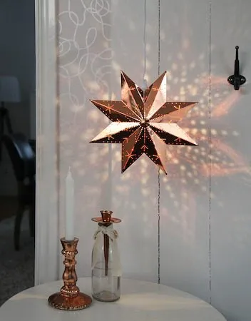 Classic Liten Adventsstjärna 28 cm - Jullampa i Metall - Koppar - Inredning - Julpynt & helgdekoration - Julpynt & juldekoration
