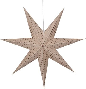 Cotton Pappersstjärna 60 cm - beige med röda prickar - Inredning - Julpynt & helgdekoration - Julpynt & juldekoration