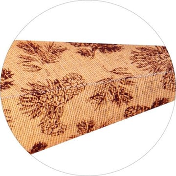 Cotton Pappersstjärna 60 cm - beige med rött kotte- och granbarrsmönster - Inredning - Julpynt & helgdekoration - Julpynt & juldekoration