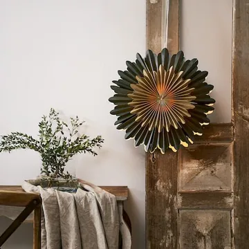 Crystal Pappersstjärna 50 cm - grön/guld - Inredning - Julpynt & helgdekoration - Julpynt & juldekoration