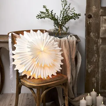 Crystal Pappersstjärna 50 cm - vit - Inredning - Julpynt & helgdekoration - Julpynt & juldekoration