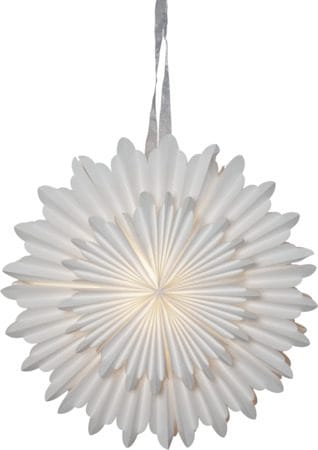 Crystal Pappersstjärna 50 cm - vit - Inredning - Julpynt & helgdekoration - Julpynt & juldekoration
