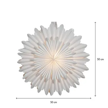 Crystal Pappersstjärna 50 cm - vit - Inredning - Julpynt & helgdekoration - Julpynt & juldekoration