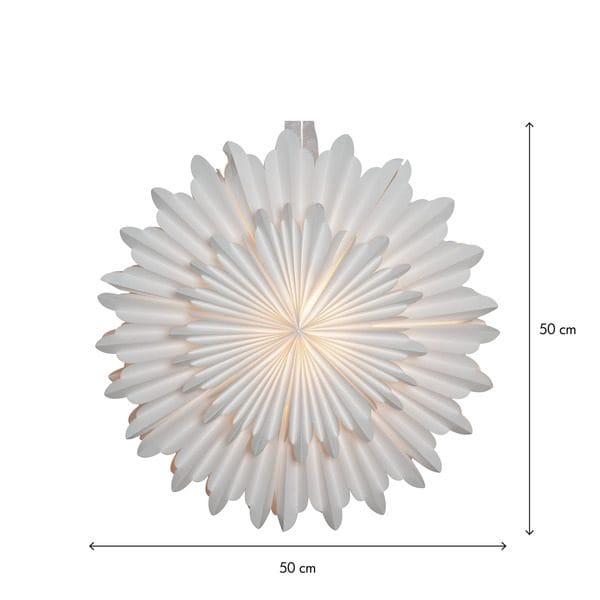 Crystal Pappersstjärna 50 cm - vit - Inredning - Julpynt & helgdekoration - Julpynt & juldekoration