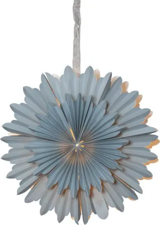 Crystal Pappersstjärna 50 cm, isblå