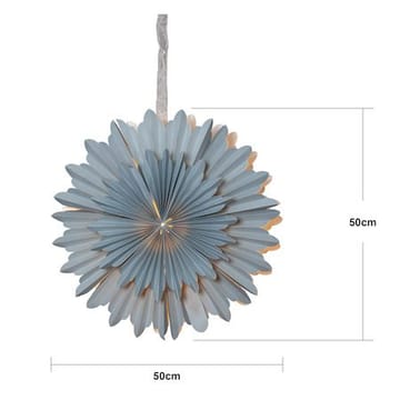 Crystal Pappersstjärna 50 cm - isblå - Inredning - Julpynt & helgdekoration - Julpynt & juldekoration