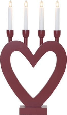 Dala Ljusstake 27 cm - röd - Inredning - Julpynt & helgdekoration - Julpynt & juldekoration