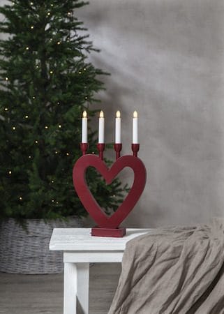 Dala Ljusstake 27 cm - röd - Inredning - Julpynt & helgdekoration - Julpynt & juldekoration