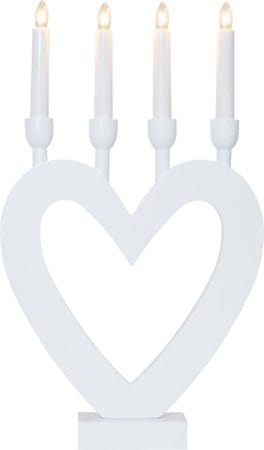 Dala Ljusstake 27 cm - vit - Inredning - Julpynt & helgdekoration - Julpynt & juldekoration
