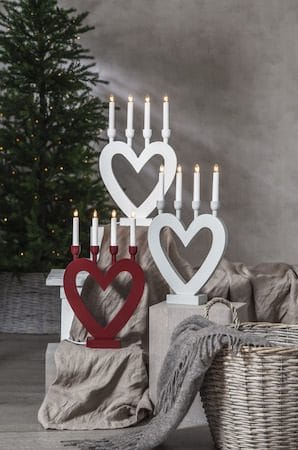 Dala Ljusstake 27 cm - vit - Inredning - Julpynt & helgdekoration - Julpynt & juldekoration
