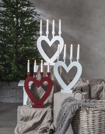Dala Ljusstake 27 cm - vit - Inredning - Julpynt & helgdekoration - Julpynt & juldekoration