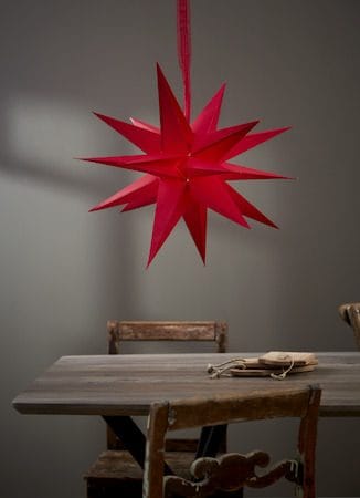 December Pappersstjärna 55 cm - röd - Inredning - Julpynt & helgdekoration - Julpynt & juldekoration