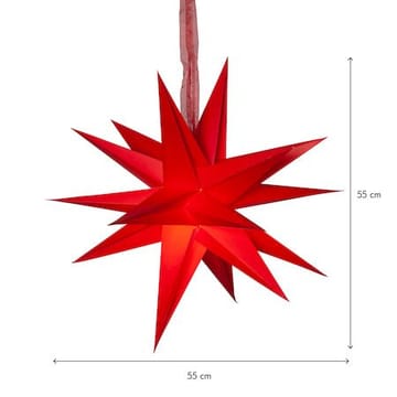 December Pappersstjärna 55 cm - röd - Inredning - Julpynt & helgdekoration - Julpynt & juldekoration