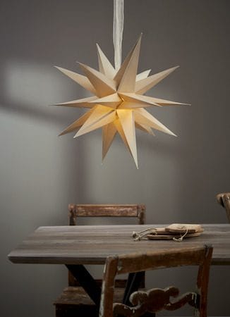 December Pappersstjärna 55 cm - beige - Inredning - Julpynt & helgdekoration - Julpynt & juldekoration