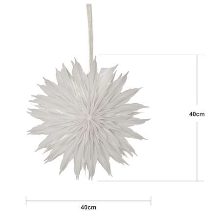 Dis Pappersstjärna 40 cm - Hängande jullampa - Vit - Inredning - Julpynt & helgdekoration - Julpynt & juldekoration