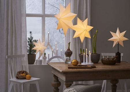 Doris Ljusstake 17.5 cm - vit - Inredning - Julpynt & helgdekoration - Julpynt & juldekoration